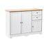 Sideboard with 2 Drawers and 2 Cabinet White&Wood