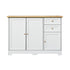 Sideboard with 2 Drawers and 2 Cabinet White&Wood