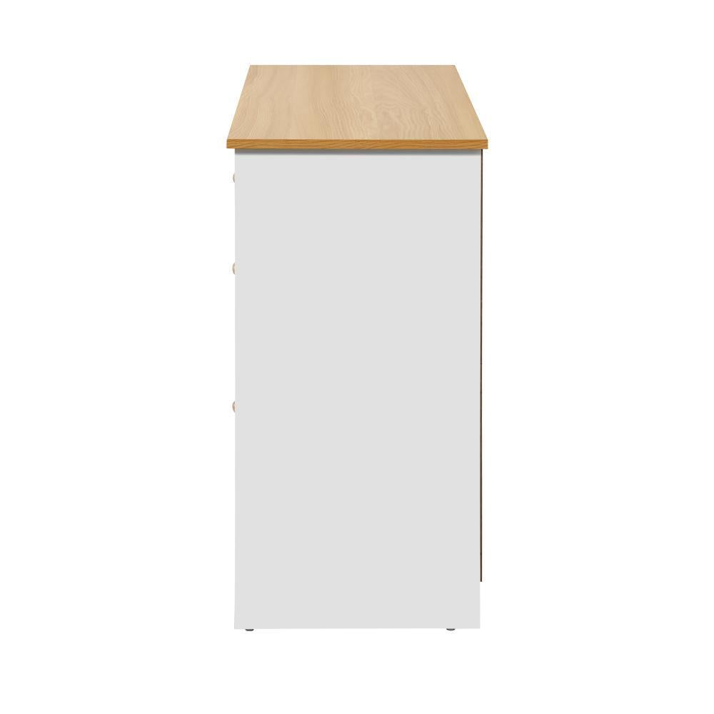 Sideboard with 2 Drawers and 2 Cabinet White&Wood