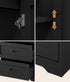 Buffet Sideboard Cabinet Kitchen Cupboard Black