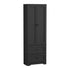 Oikiture 2PCS Buffet Sideboard Kitchen Storage Cabinet Black