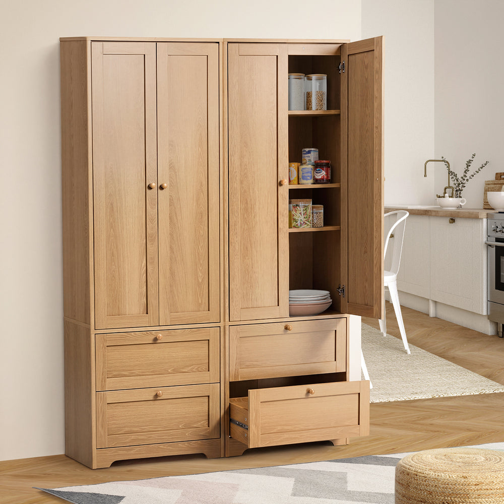 Buffet Kitchen Sideboard Cabinet Storage Natural