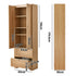 2PCS Buffet Kitchen Sideboard Cabinet Storage Natural