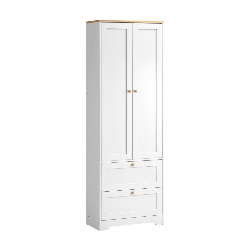 Sideboard with Display Shelf and Drawer White