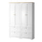 Oikiture 2x Buffet Sideboard Storage Cabinet Cupboard Hallway Wardrobe