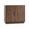 Oikiture 80cm Buffet Sideboard 2 Door Storage Cabinet Arched Cupboard Walnut