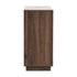 Oikiture 80cm Buffet Sideboard 2 Door Storage Cabinet Arched Cupboard Walnut