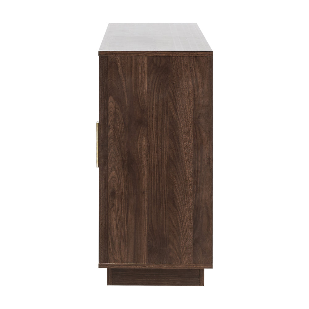 Oikiture 140cm Buffet Sideboard Cabinet Cupboard Walnut