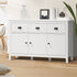 Sideboard – 3 Drawers, 3‑Door Cabinet, Coastal Style, White, 120cm