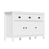Sideboard Buffet Storage Cabinet 3 Doors Cupboard Pantry Kitchen White