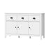 Sideboard – 3 Drawers, 3‑Door Cabinet, Coastal Style, White, 120cm