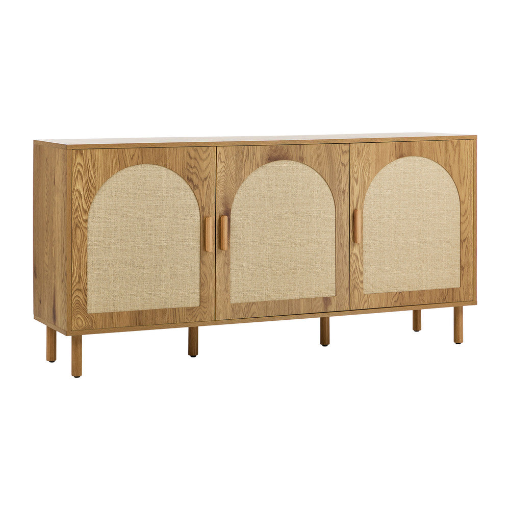 Sideboard Storage Cabinet Cupboard Hallway Table Rattan Doors