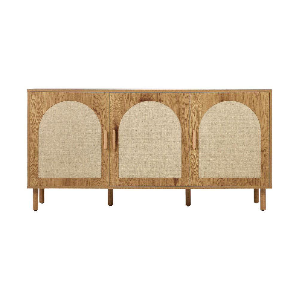 Sideboard Storage Cabinet Cupboard Hallway Table Rattan Doors