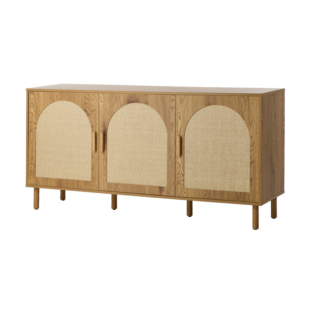 Sideboard Storage Cabinet Cupboard Hallway Table Rattan Doors