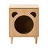 Oikiture Storage Cabinet Style Cat House Natural