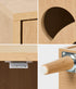 Oikiture Storage Cabinet Style Cat House Natural