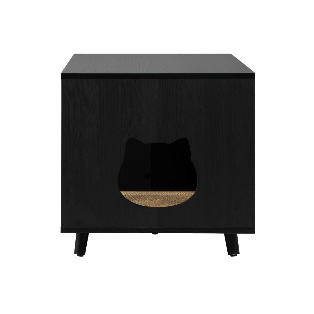 Wooden Sideboard with Scratcher Multi-Functional