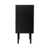Oikiture 2x Sideboard Buffet Storage Cabinet Cupboard Black and Wood