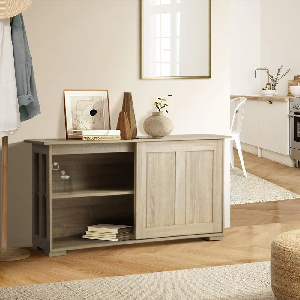 Buffet Sideboard Storage Cabinet Kitchen Table Natural