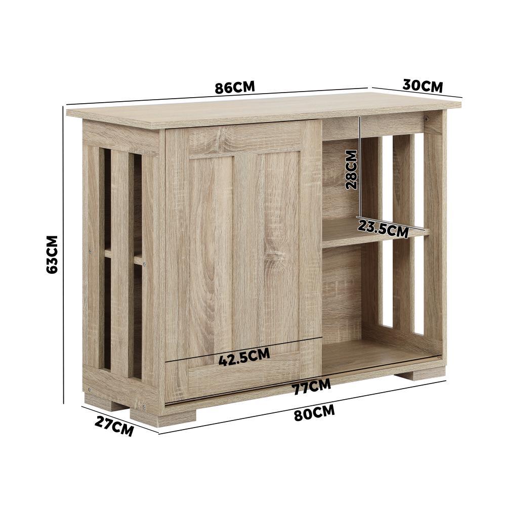 Sideboard with Sliding Doors Wooden