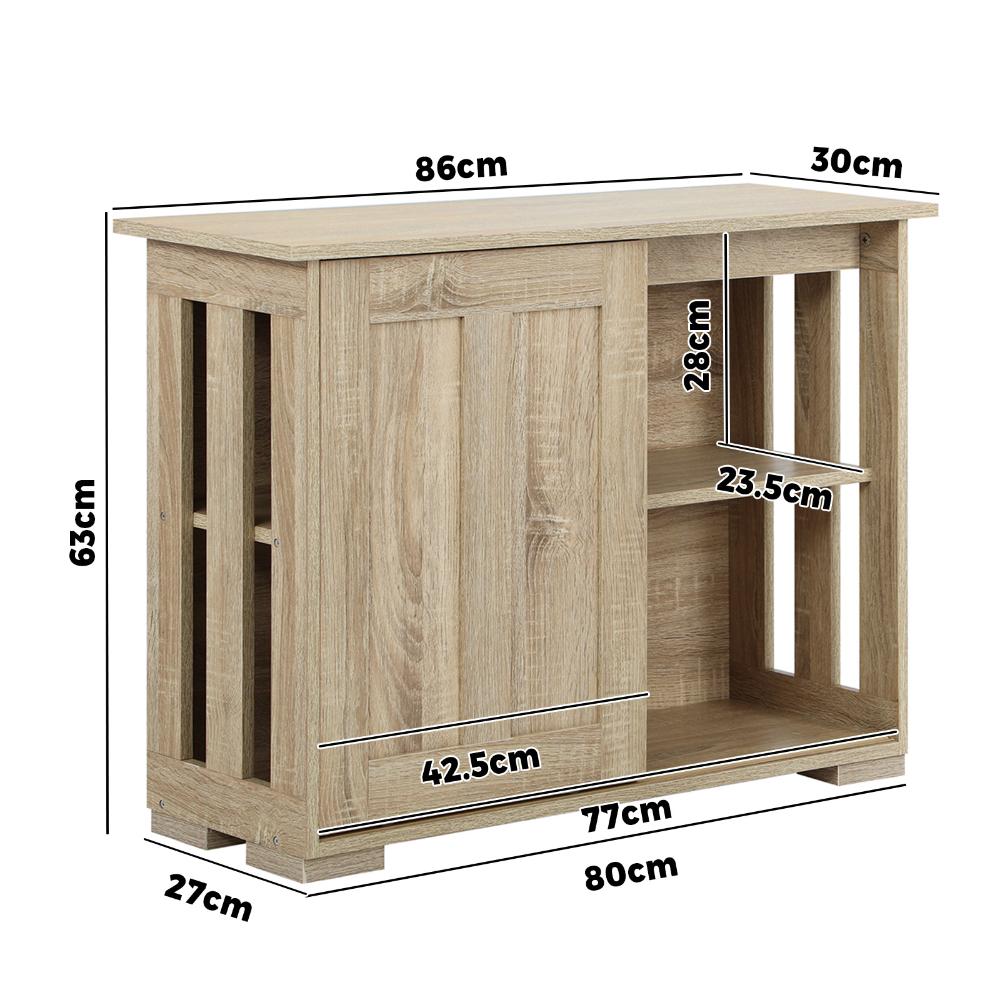 Sideboard with Sliding Doors Wooden