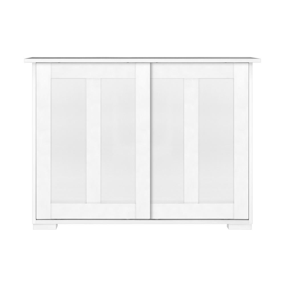 Sideboard with Sliding Doors White