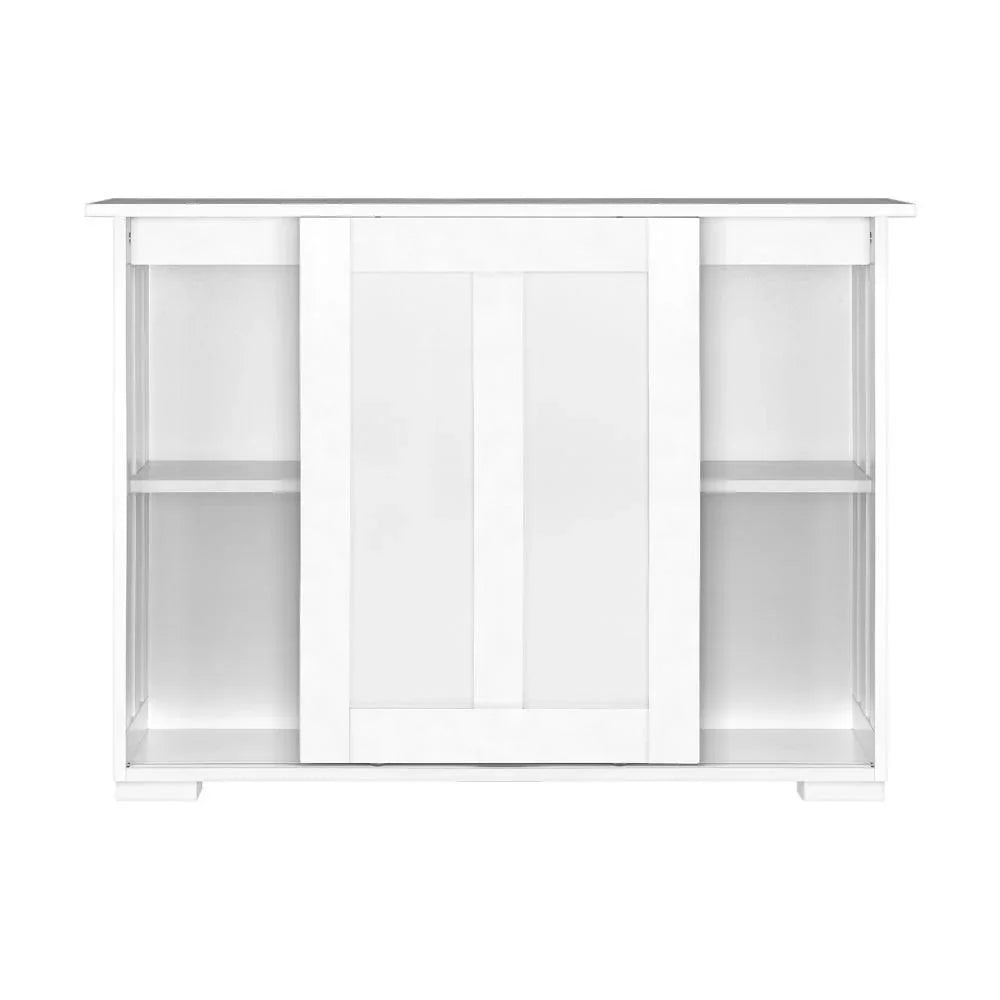 Sideboard with Sliding Doors White