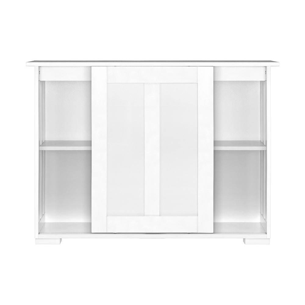 Sideboard with Sliding Doors White