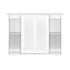 Sideboard with Sliding Doors White