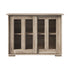 Sideboard Buffet Glass Sliding Door Natural
