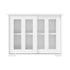 Sideboard Buffet Glass Sliding Door White