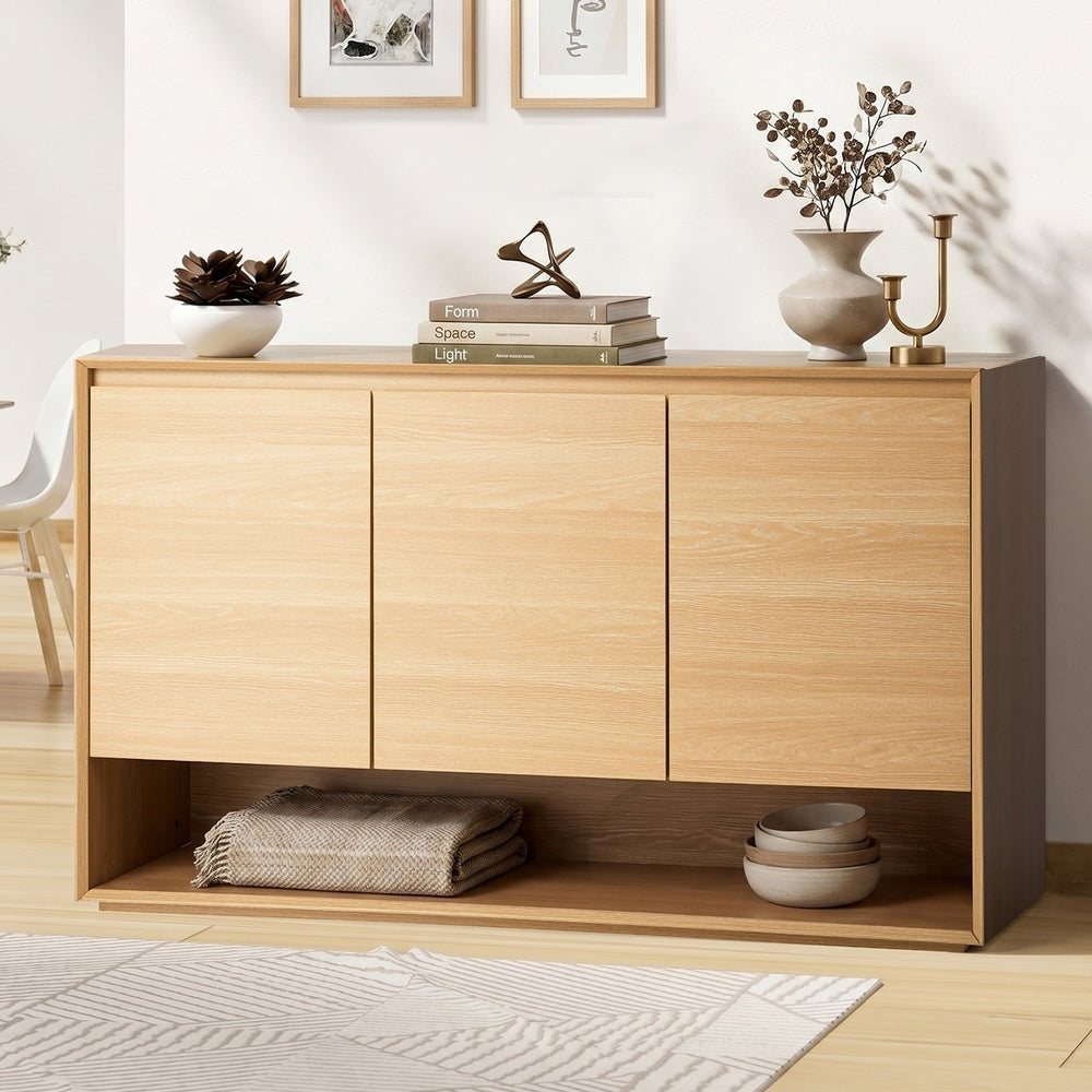 Sideboard Storage 3 Doors Cupboard Hallway Table 120cm
