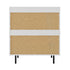 Oikiture 2x Buffet Sideboard Cupboard Glass Doors White