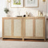 2x Buffet Sideboard Storage Cabinet Cupboard Hallway Table