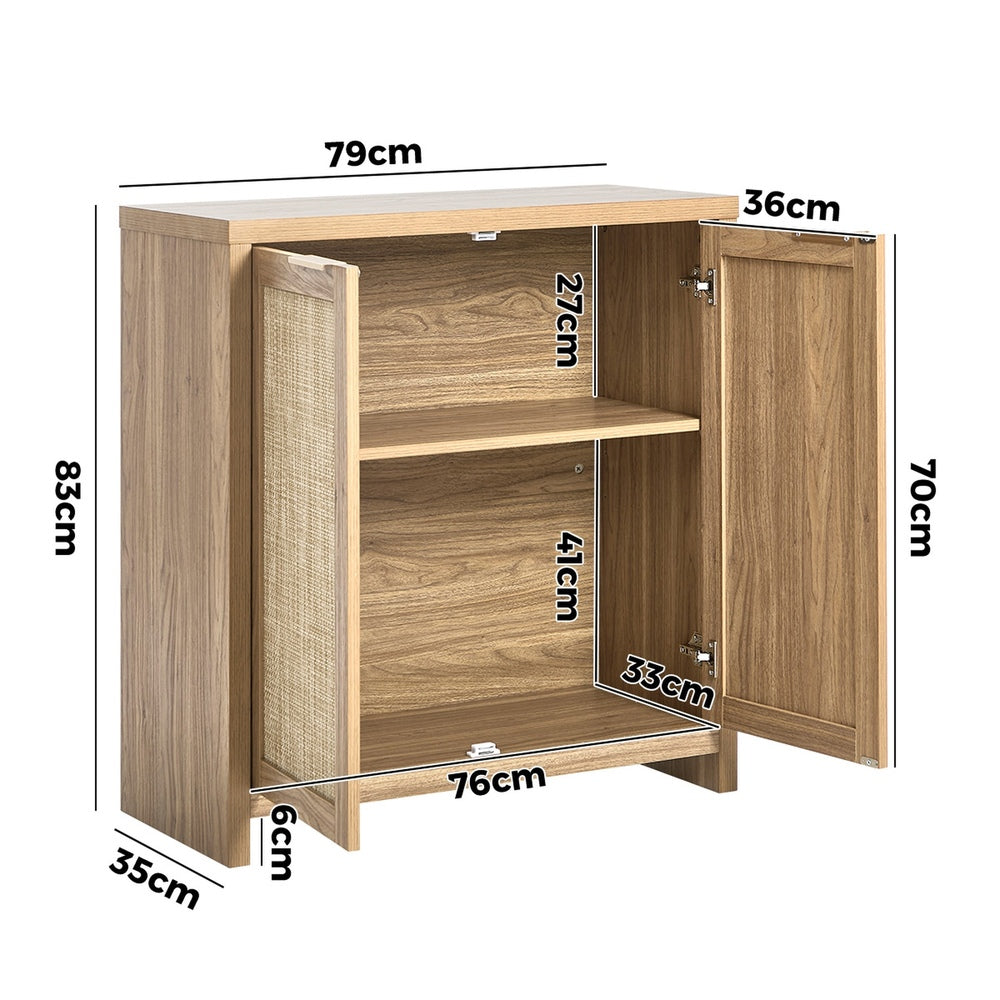 2x Buffet Sideboard Storage Cabinet Cupboard Hallway Table