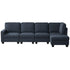 Artiss Modular Sofa Set – Faux Linen, 5 Configurations, Extra‑Thick Foam, Dark Grey