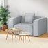 Modular Sofa Chaise Set 1-Seater Grey