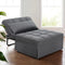 Artiss Siyi 4-in-1 Sofa Bed Ottoman Grey Linen Folding Lounge Chair
