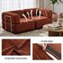 Convertible Folding Sofa Bed Orange