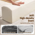 Convertible Corduroy Sofa Bed 30D Foam Sleeper Couch Beige