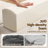 Convertible Folding Sofa Bed 30D High-Density Foam Boneless Couch with Corduroy Sleeper Couch Lounger for Living Room Beign