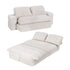Convertible Folding Sofa Bed 30D High-Density Foam Boneless Couch with Corduroy Sleeper Couch Lounger for Living Room Beign