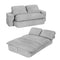 Convertible Corduroy Sofa Bed 30D Foam Sleeper Couch Grey