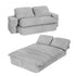 Convertible Corduroy Sofa Bed 30D Foam Sleeper Couch Grey