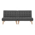 Artiss 2x Sofa Bed Couch Single Seater Fabric Grey