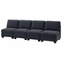 Artiss 4 Seater Modular Sofa Set Sectional Easy Assembly Dark Grey