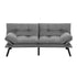 Artiss Sofa Bed Convertible 3 Seater Couch Recliner Lounge Chair Fabric Grey