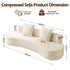 4‑Seater Sofa – High‑Density Foam, Corduroy, Backrest & Pillows, 228cm