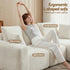 Artiss 3 Seater Modular Sofa Bed Sectional Boneless Couches for Living Room Corduroy Compressed Sofa White