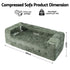 3‑Seater Sofa – Chenille, High‑Density Foam, 186cm, No‑Assembly Design